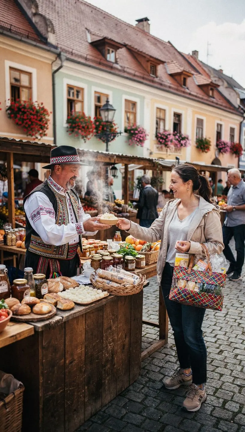 Scenic view of the High Tatras mountains with hiking trails in Slovakia