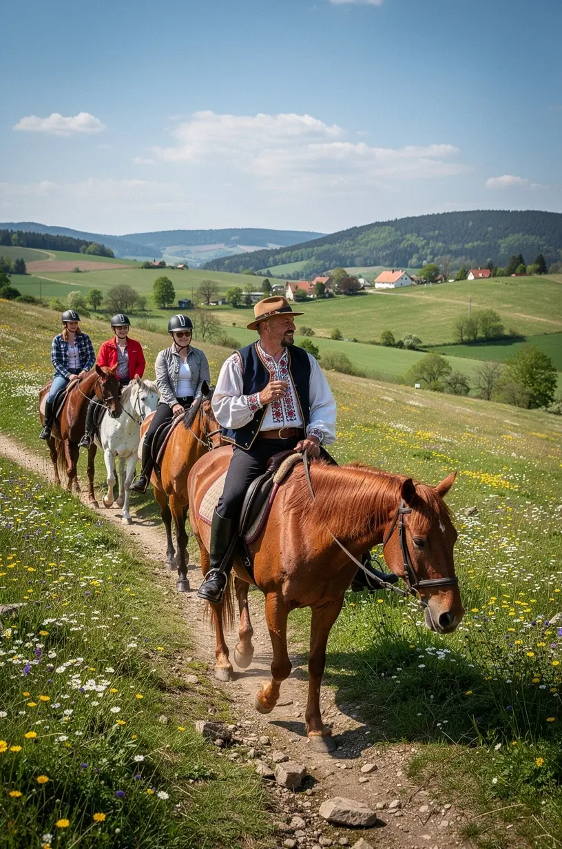 Close-up of wildflowers native to Slovak nature reserves in springtime